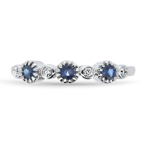 Sapphire and Diamond Band