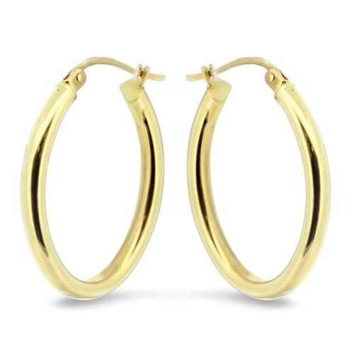 Yellow Gold Hoops