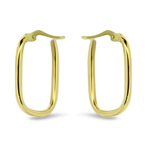 Yellow Gold Hoops