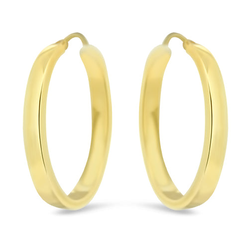 Yellow Gold Hoops