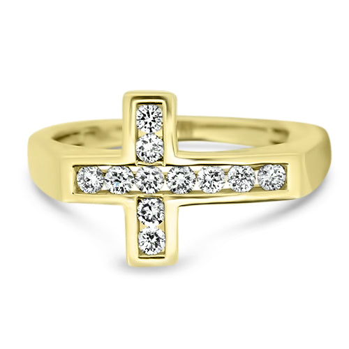 Diamond Cross Ring