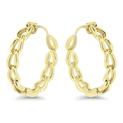 Yellow Gold Fashion Hoop