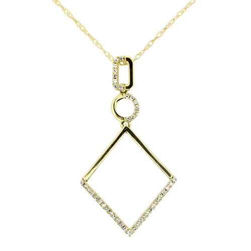 Yellow Gold Diamond Pendant