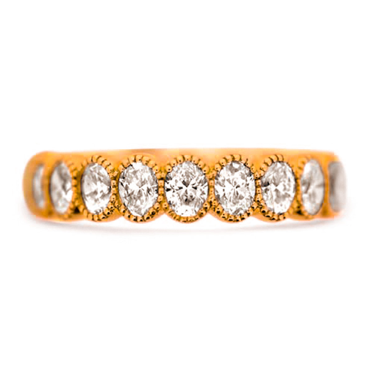 Oval Diamond Stacking Band – Spirit Lake Silver And Gold