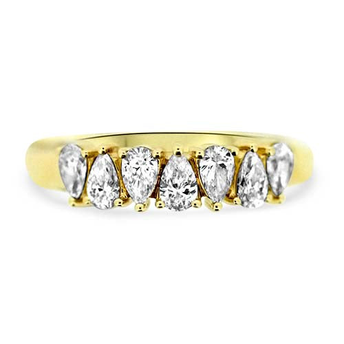 Pear Cut Diamond Stacker Band