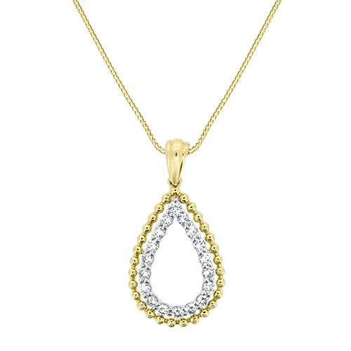 Two-Tone Diamond Pendant