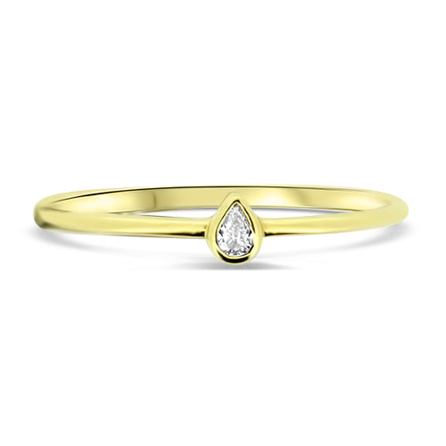 Pear Cut Diamond Ring