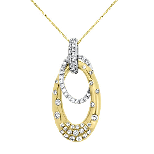 Two-Tone Diamond Pendant