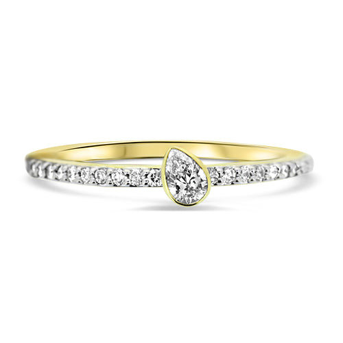 Two Tone Diamond Fashion Ring