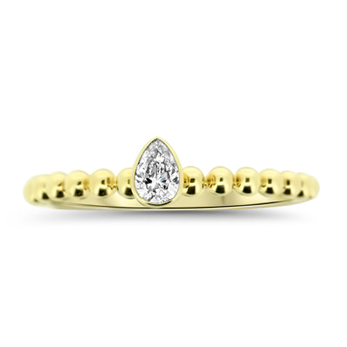 Pear Cut Diamond Stacking Band