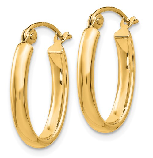 Gold Hoops – Spirit Lake Silver and Gold